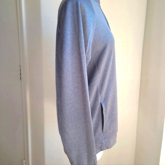 All Sport Full Zip Jacket Lightweight Womens Size Medium Gray Inside Pockets - Picture 6 of 9